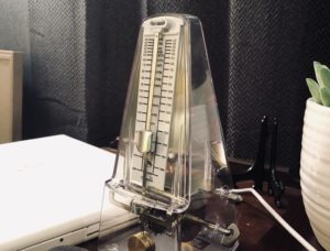 A metronome can be thought of as a symbol of regularity - like, the regularity of creating something new every day - even for five minutes.