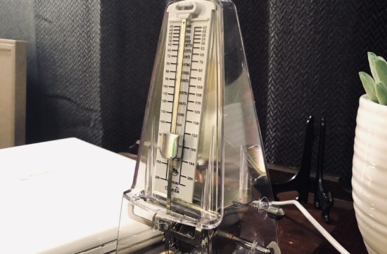 A metronome can be thought of as a symbol of regularity - like, the regularity of creating something new every day - even for five minutes.